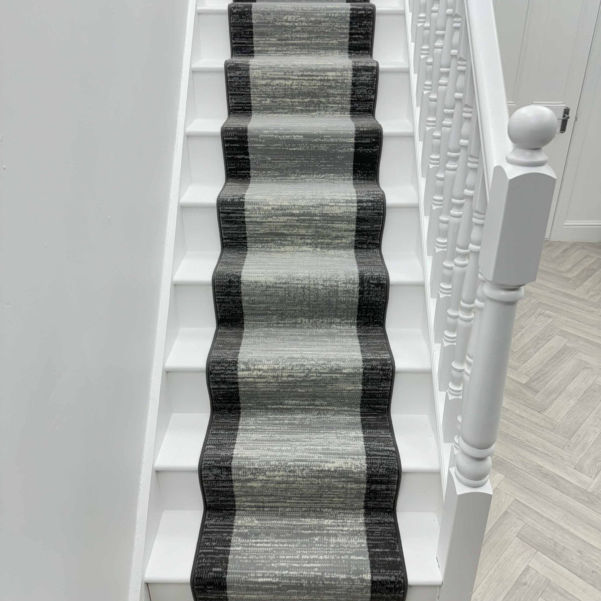 Morning Mist Light Grey Stair Runner