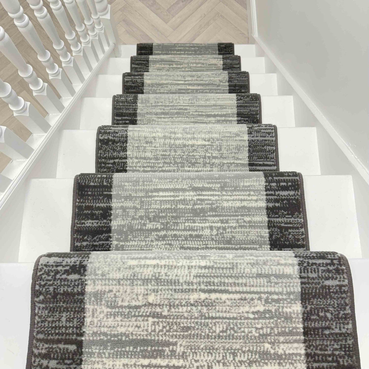 Morning Mist Light Grey Stair Runner