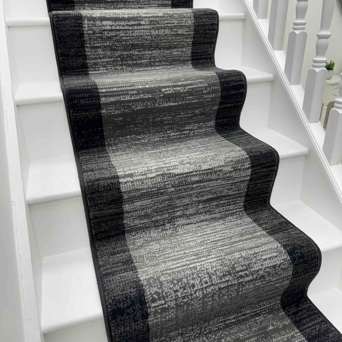 Morning Mist Dark Grey Stair Runner