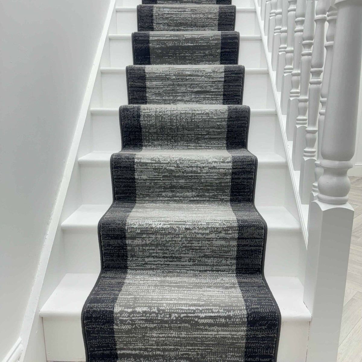 Morning Mist Dark Grey Stair Runner