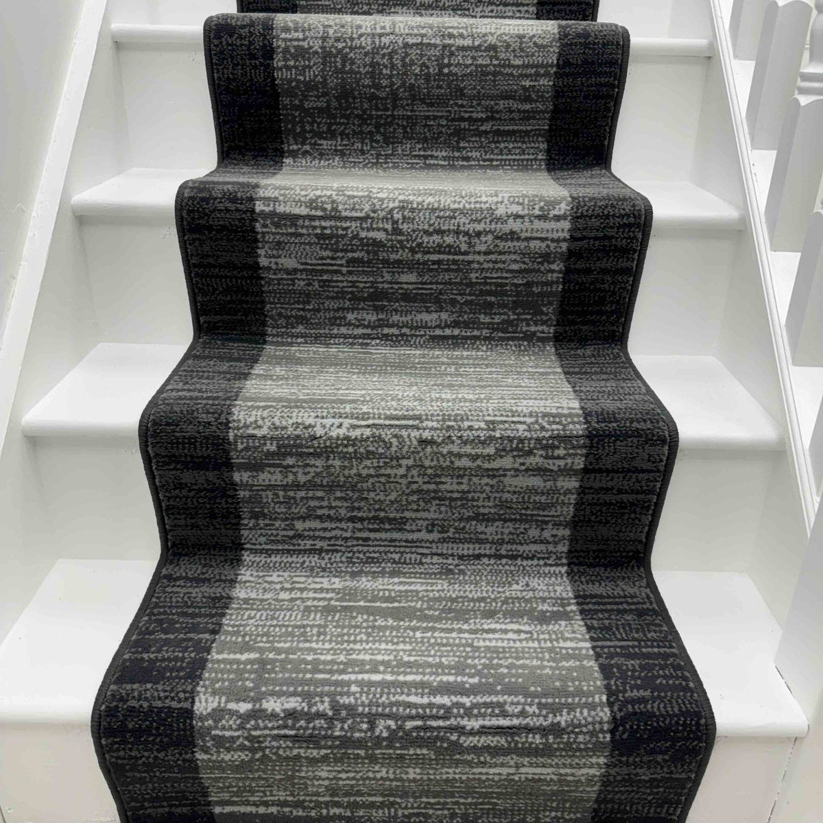Morning Mist Dark Grey Stair Runner