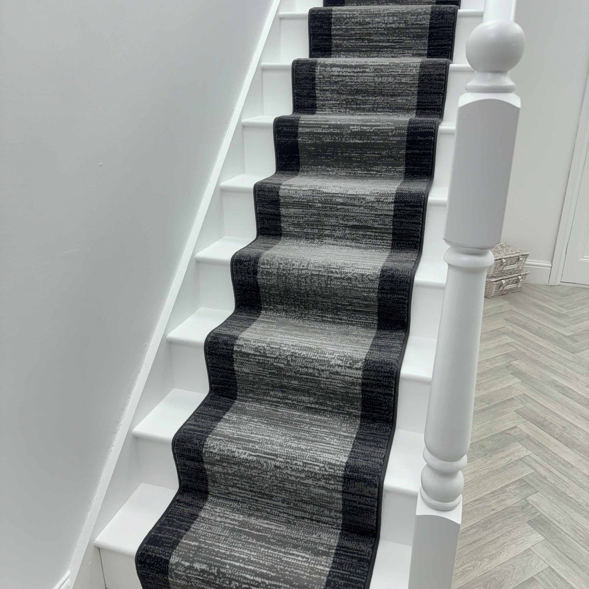 Morning Mist Dark Grey Stair Runner