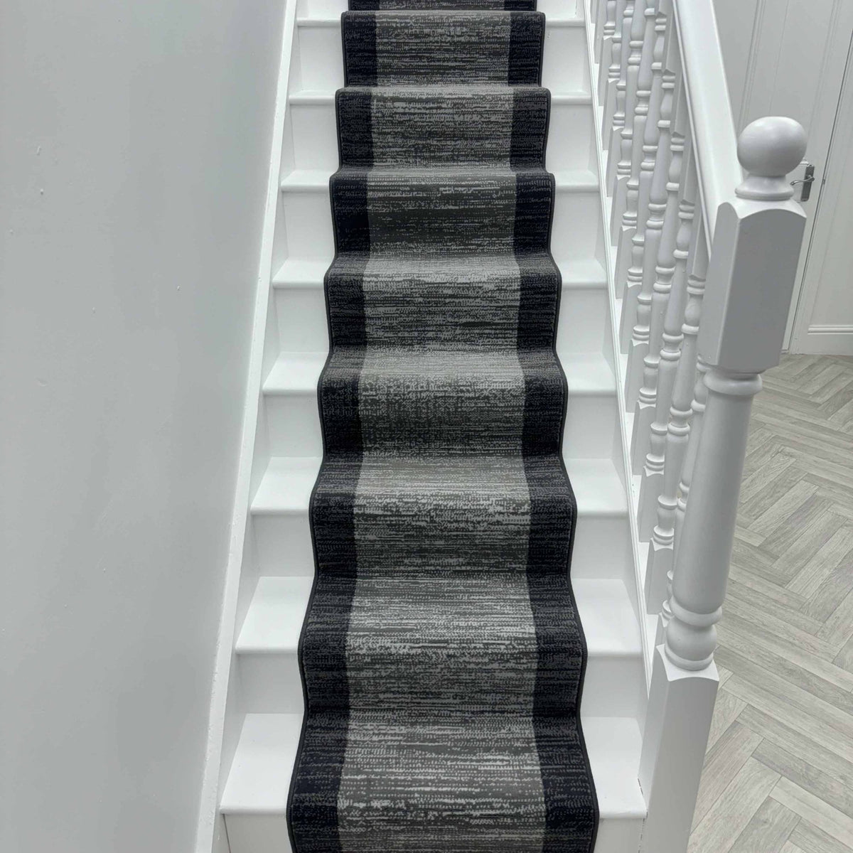 Morning Mist Dark Grey Stair Runner