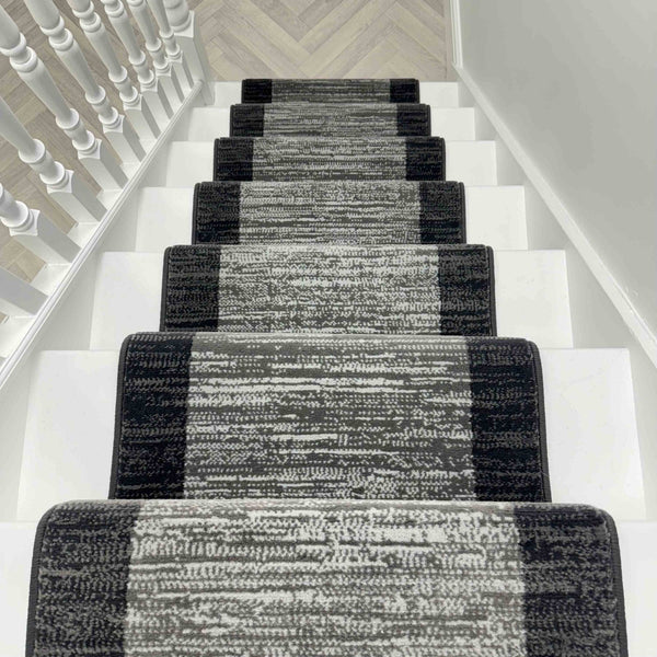 Morning Mist Dark Grey Stair Runner