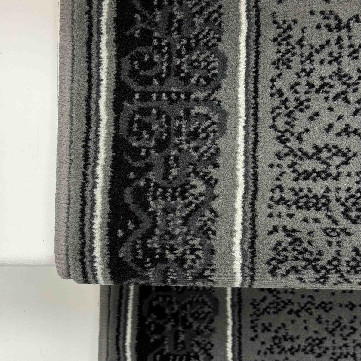 Tribal Dark Grey Stair Runner