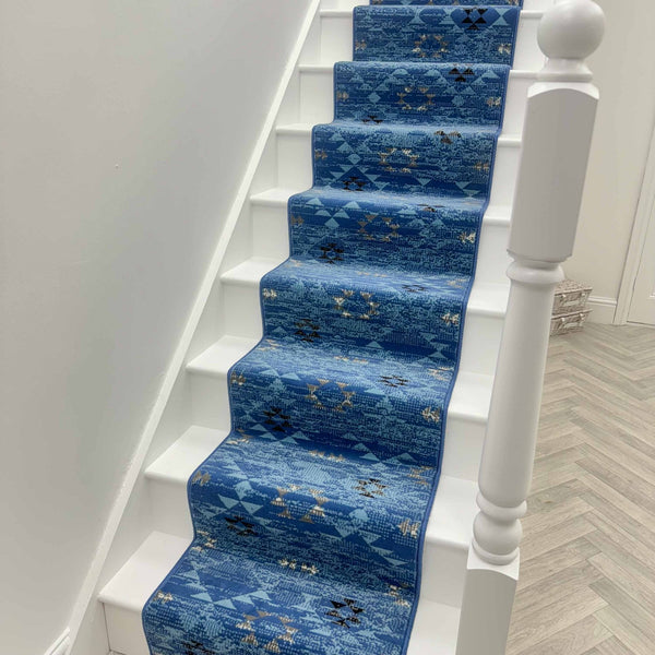Andes Blue Stair Runner