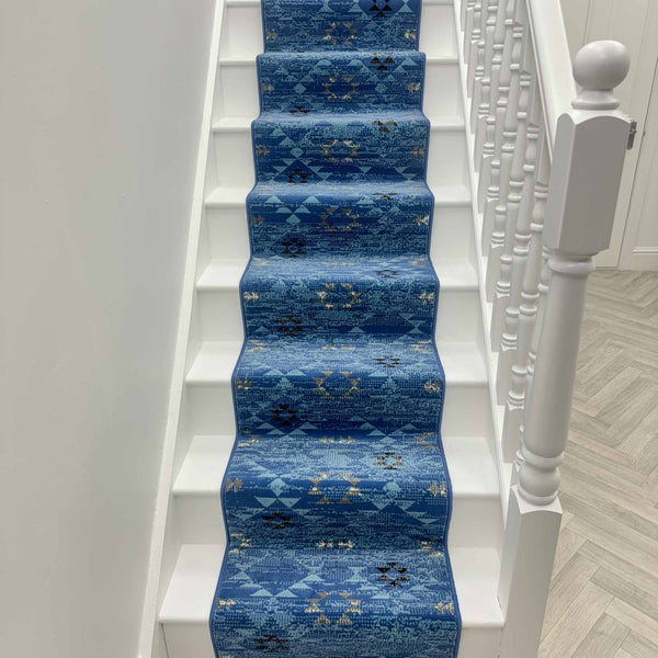 Andes Blue Stair Runner