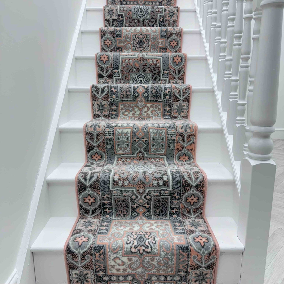 Abstract Pink Stair Runner