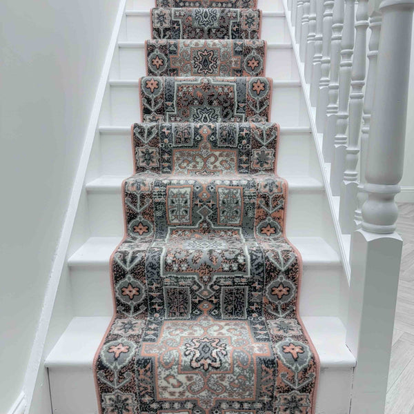 Abstract Pink Stair Runner