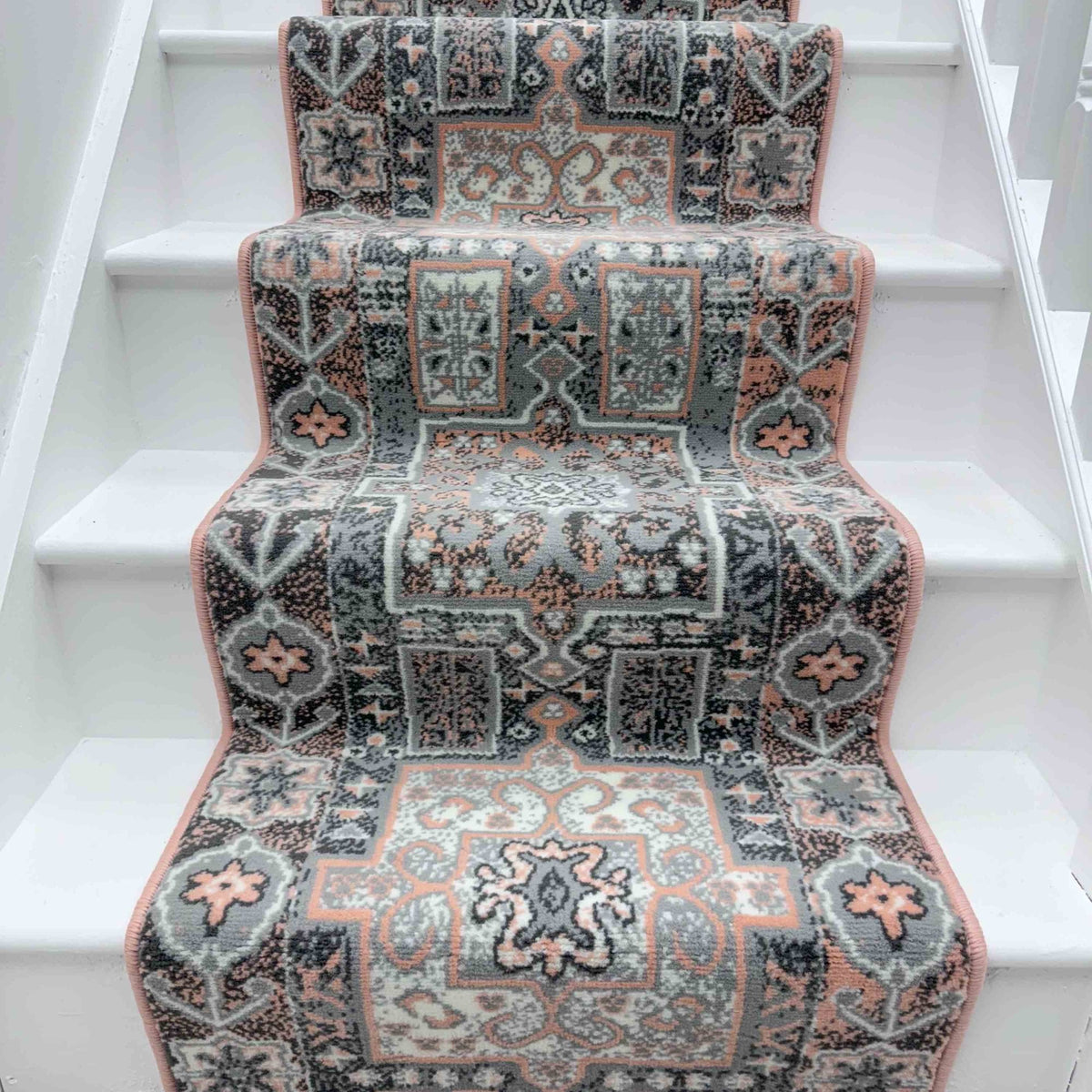 Abstract Pink Stair Runner