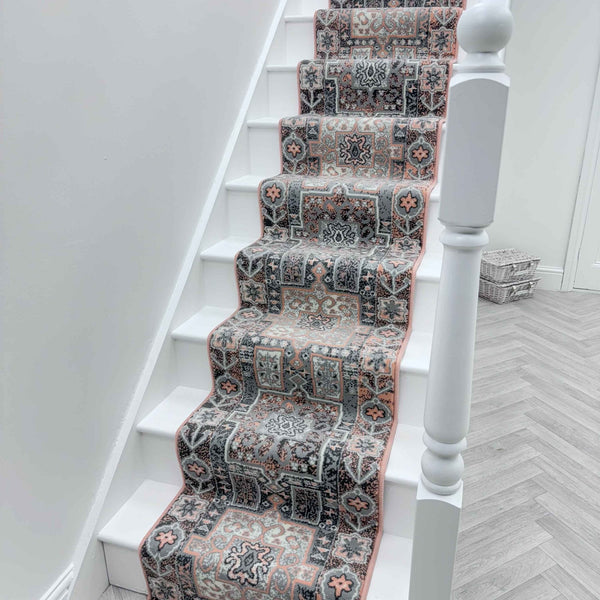 Abstract Pink Stair Runner