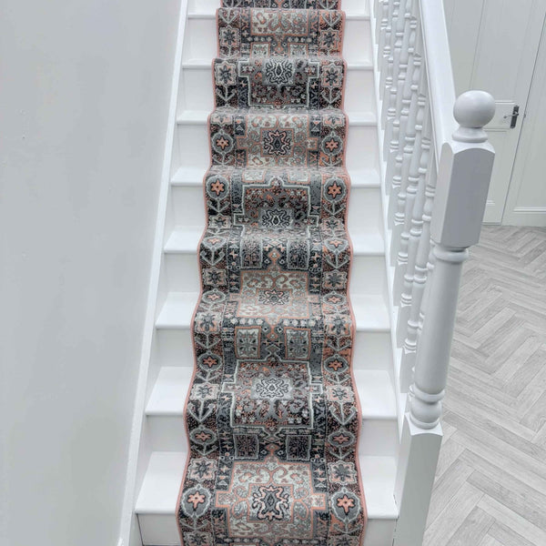 Abstract Pink Stair Runner