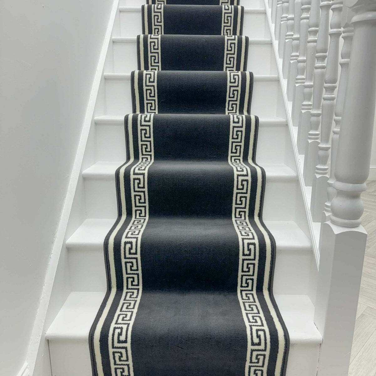Key Dark Grey Stair Runner