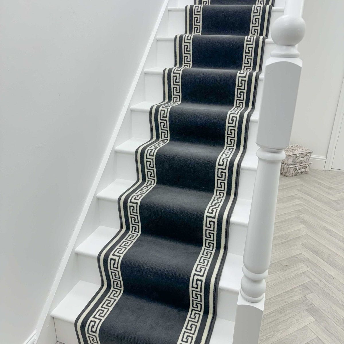 Key Dark Grey Stair Runner