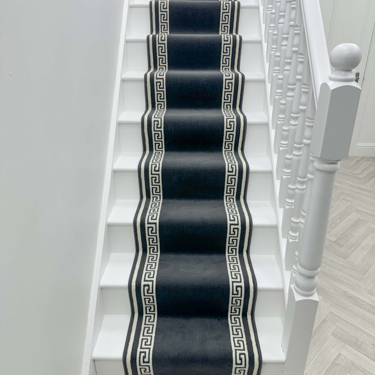 Key Dark Grey Stair Runner