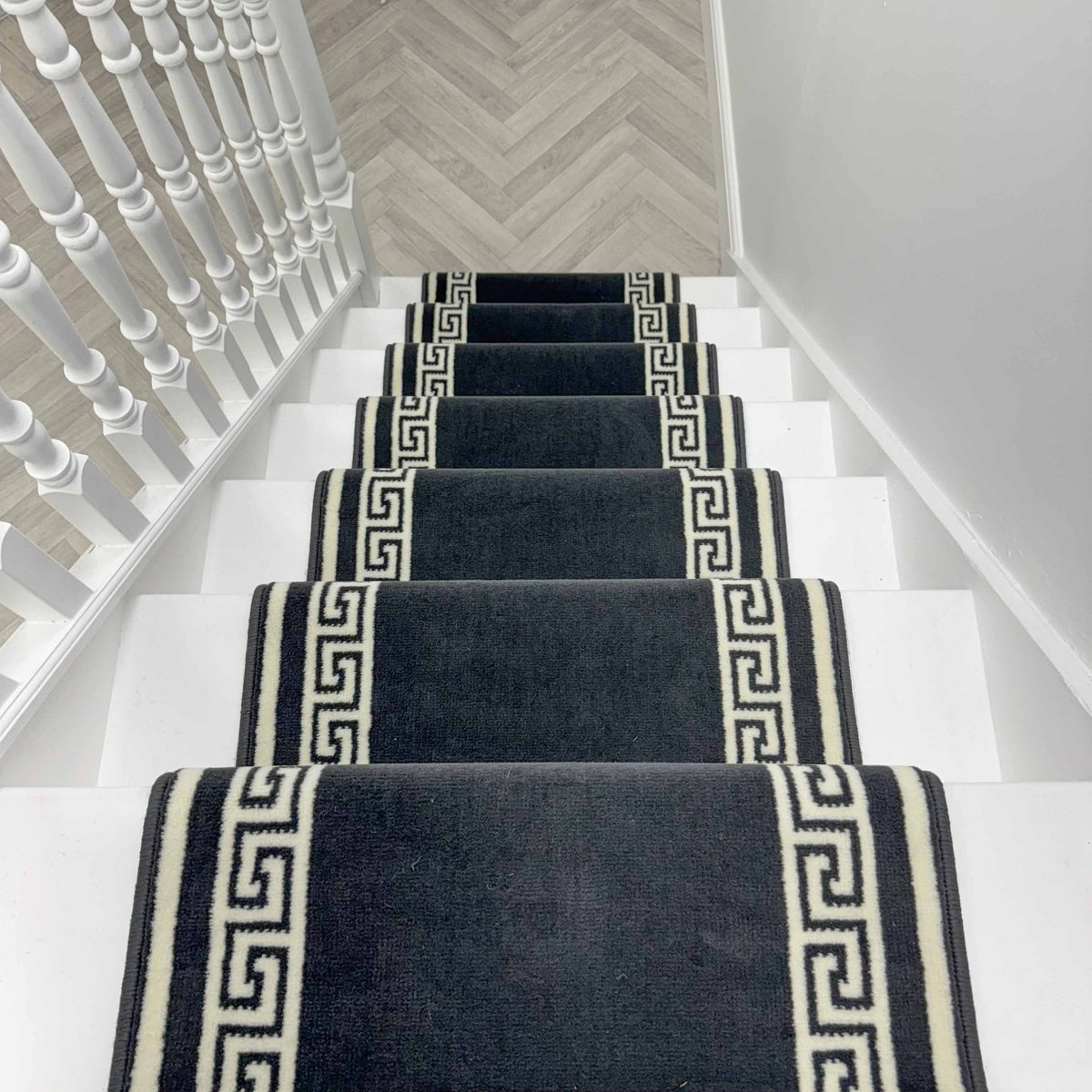 Key Dark Grey Stair Runner