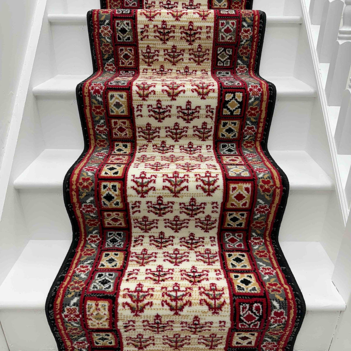 Mayan Black Stair Runner