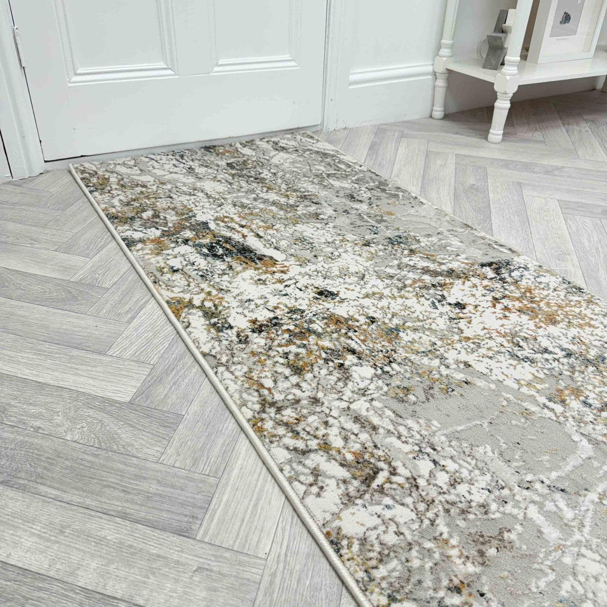 Reha Cream/Gray/Multi 1065-199 Rug Runner