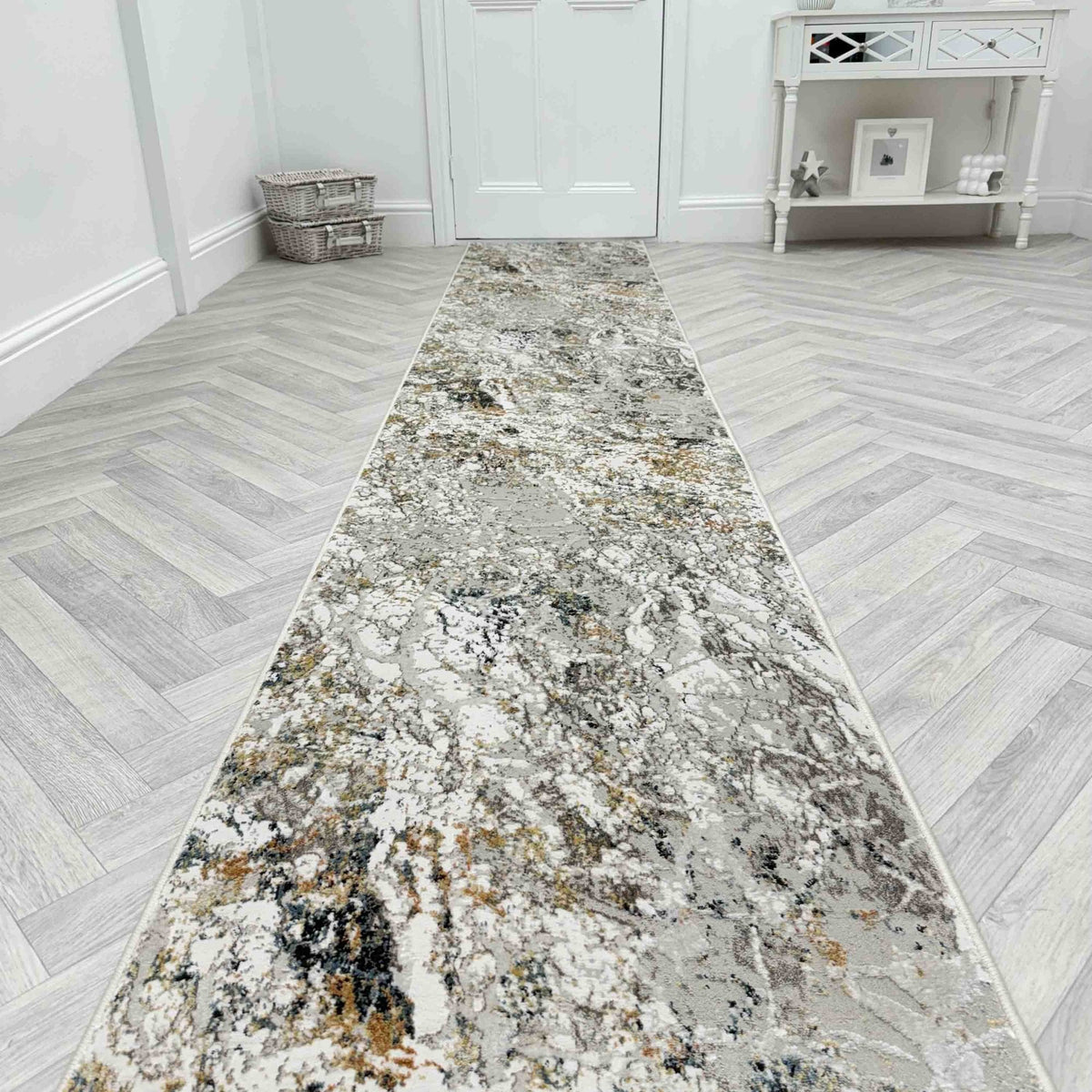 Reha Cream/Gray/Multi 1065-199 Rug Runner