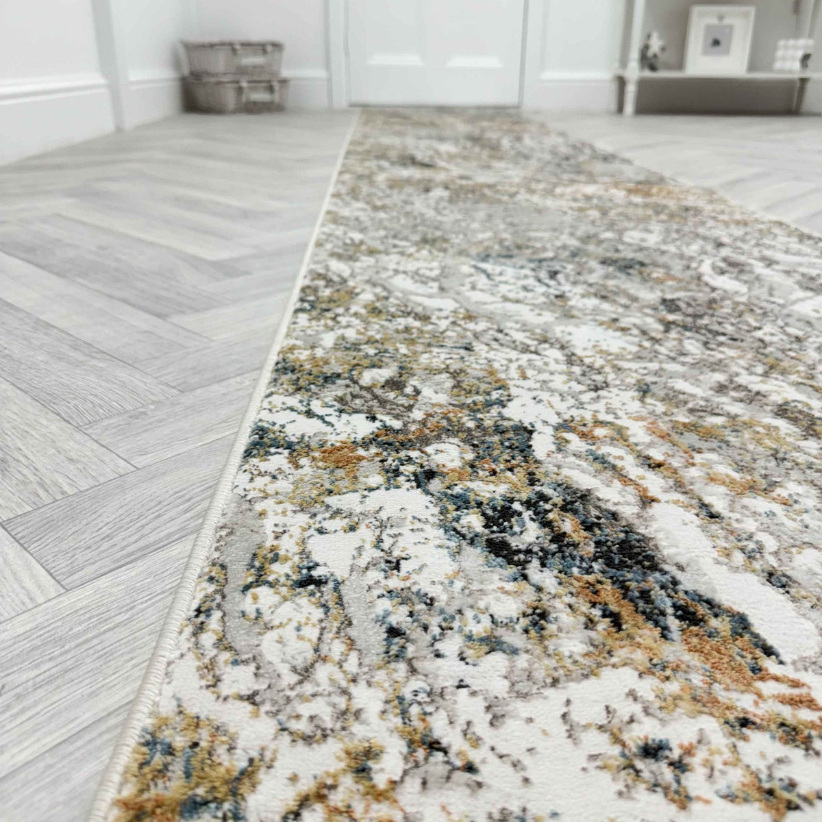 Reha Cream/Gray/Multi 1065-199 Rug Runner