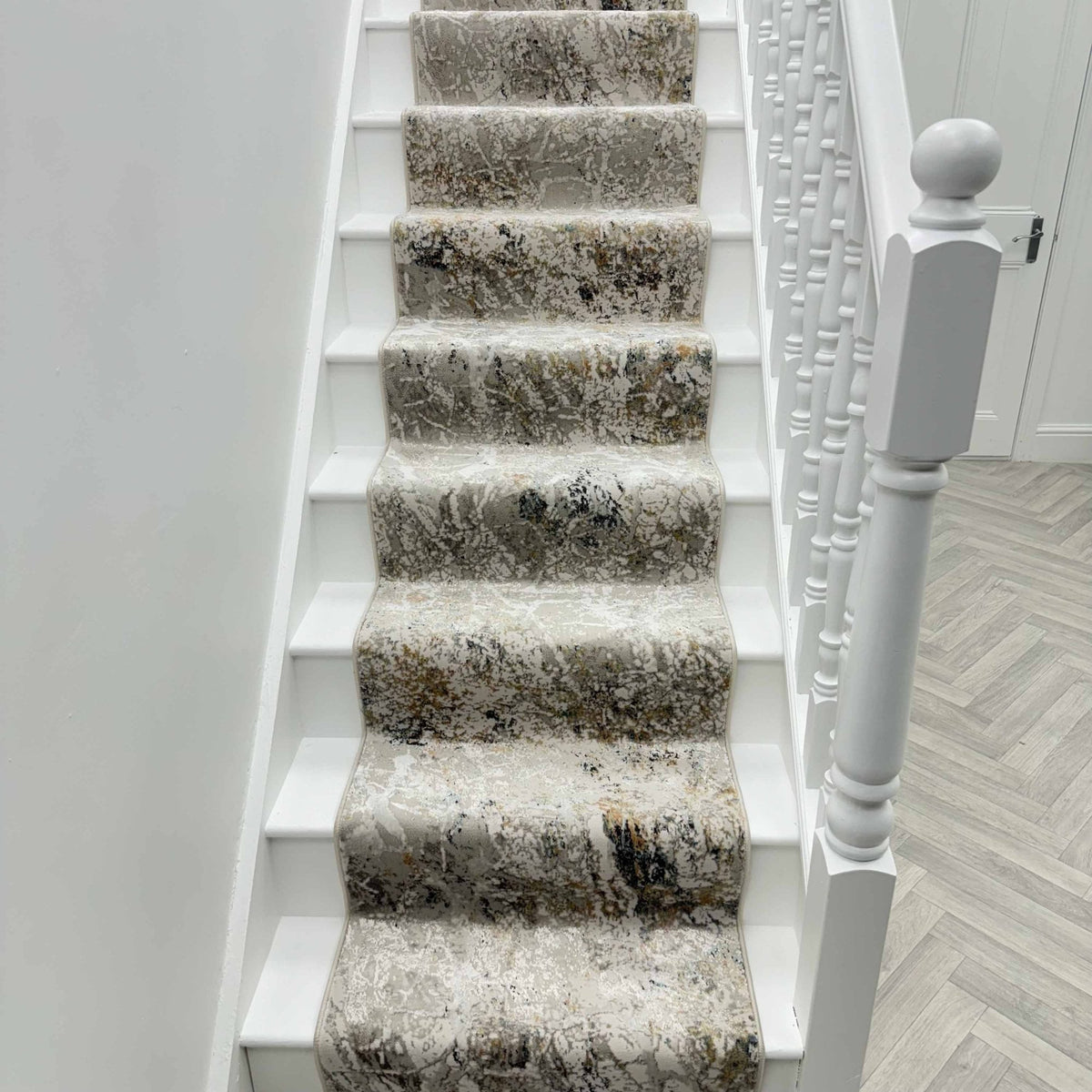 Reha Cream/Gray/Multi 1065-199 Stair Runner