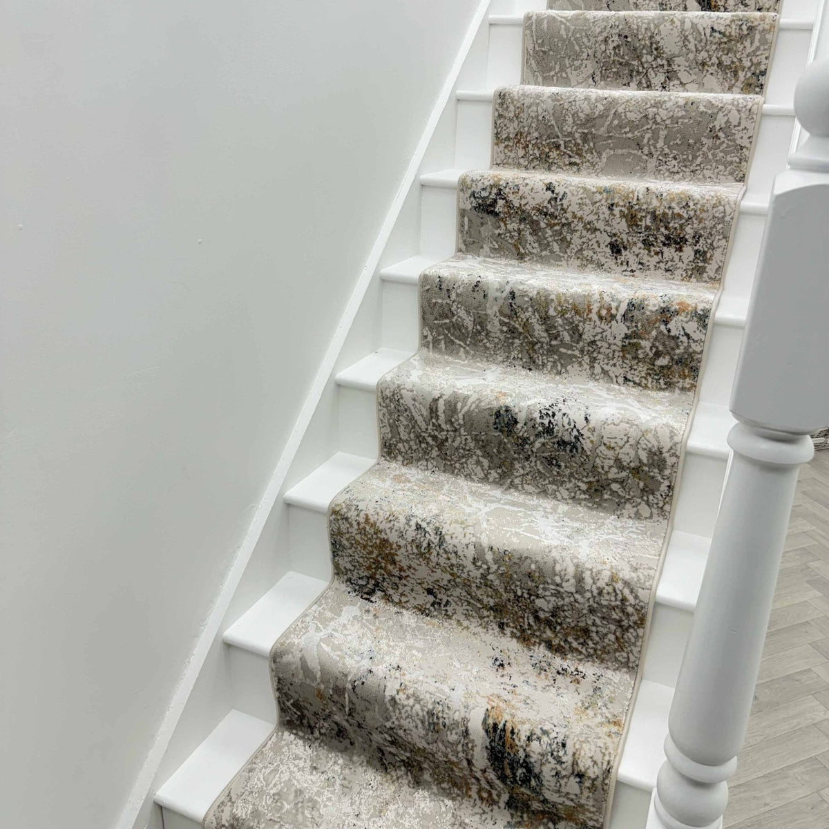 Reha Cream/Gray/Multi 1065-199 Stair Runner