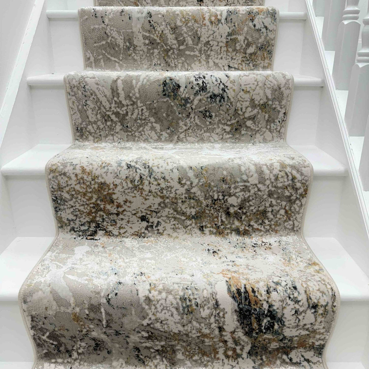 Reha Cream/Gray/Multi 1065-199 Stair Runner