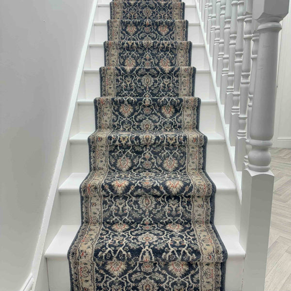 Montville Vintage Blue Alabaster Stair Runner