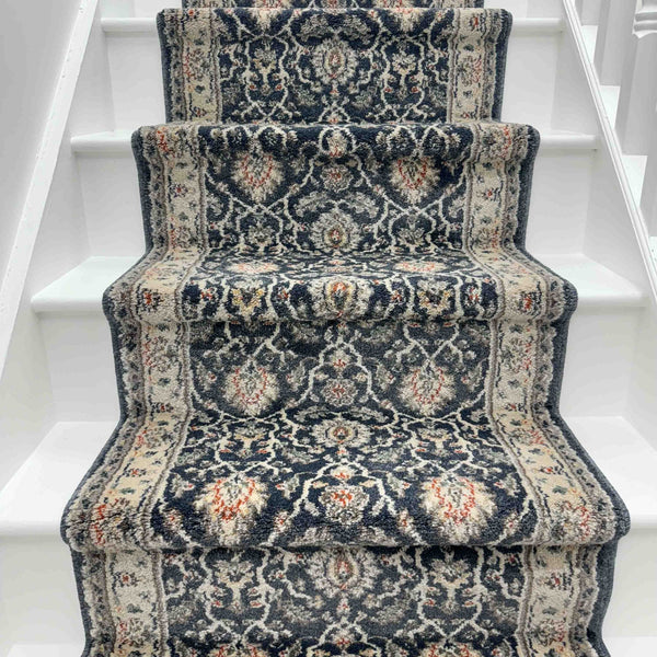 Montville Vintage Blue Alabaster Stair Runner