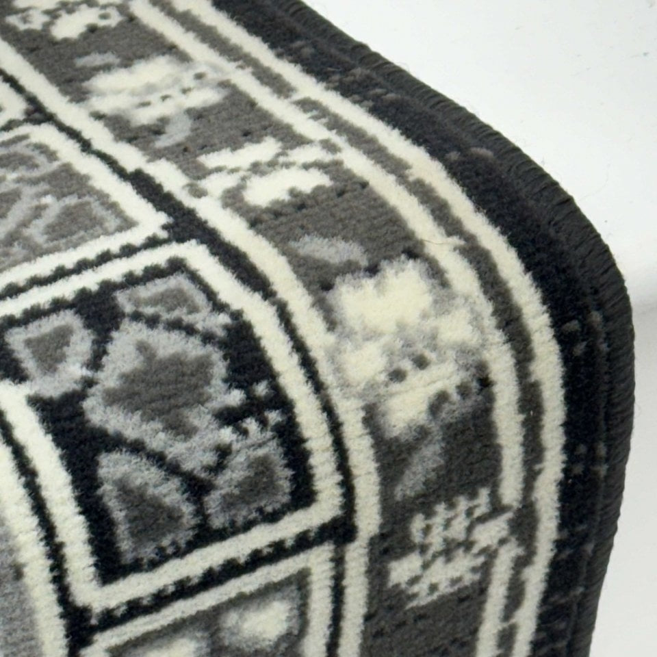 Mayan Dark Grey Stair Runner