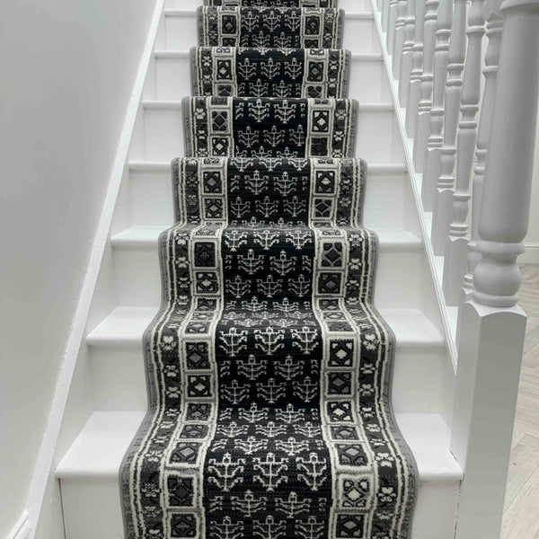 Mayan Gray Stair Runner