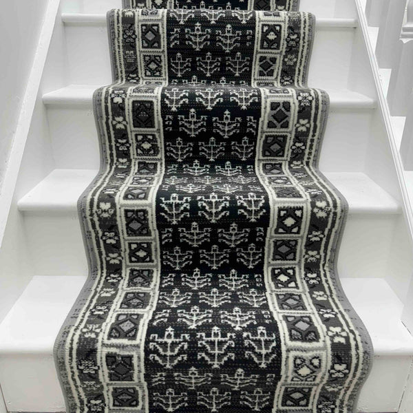Mayan Gray Stair Runner