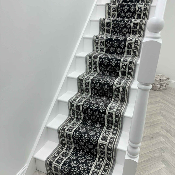 Mayan Gray Stair Runner