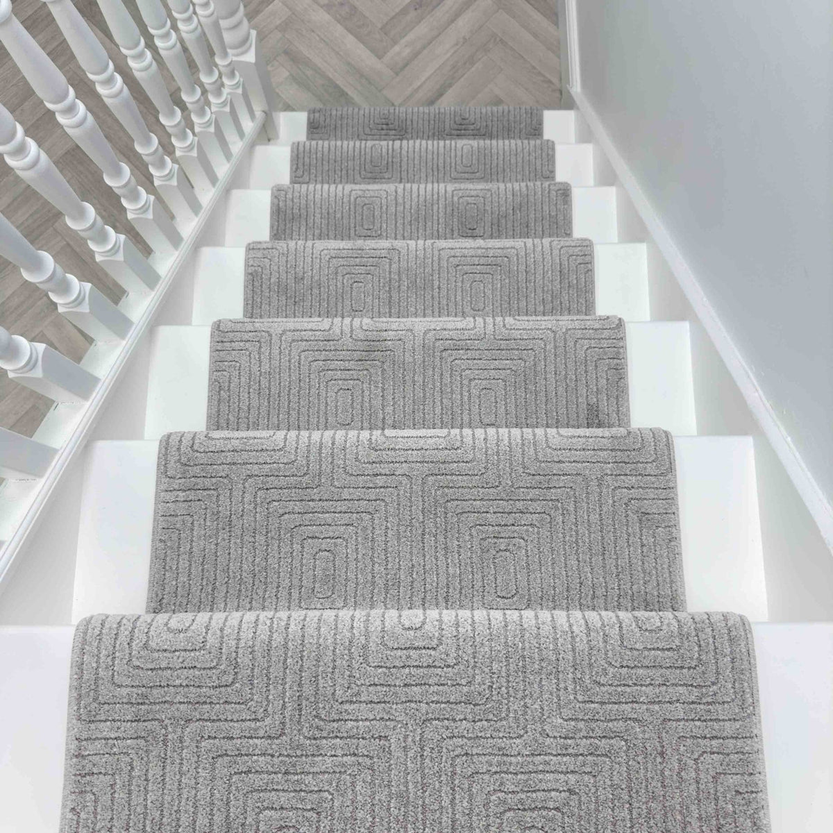 Quin Light Gray 41009-2121 Stair Runner