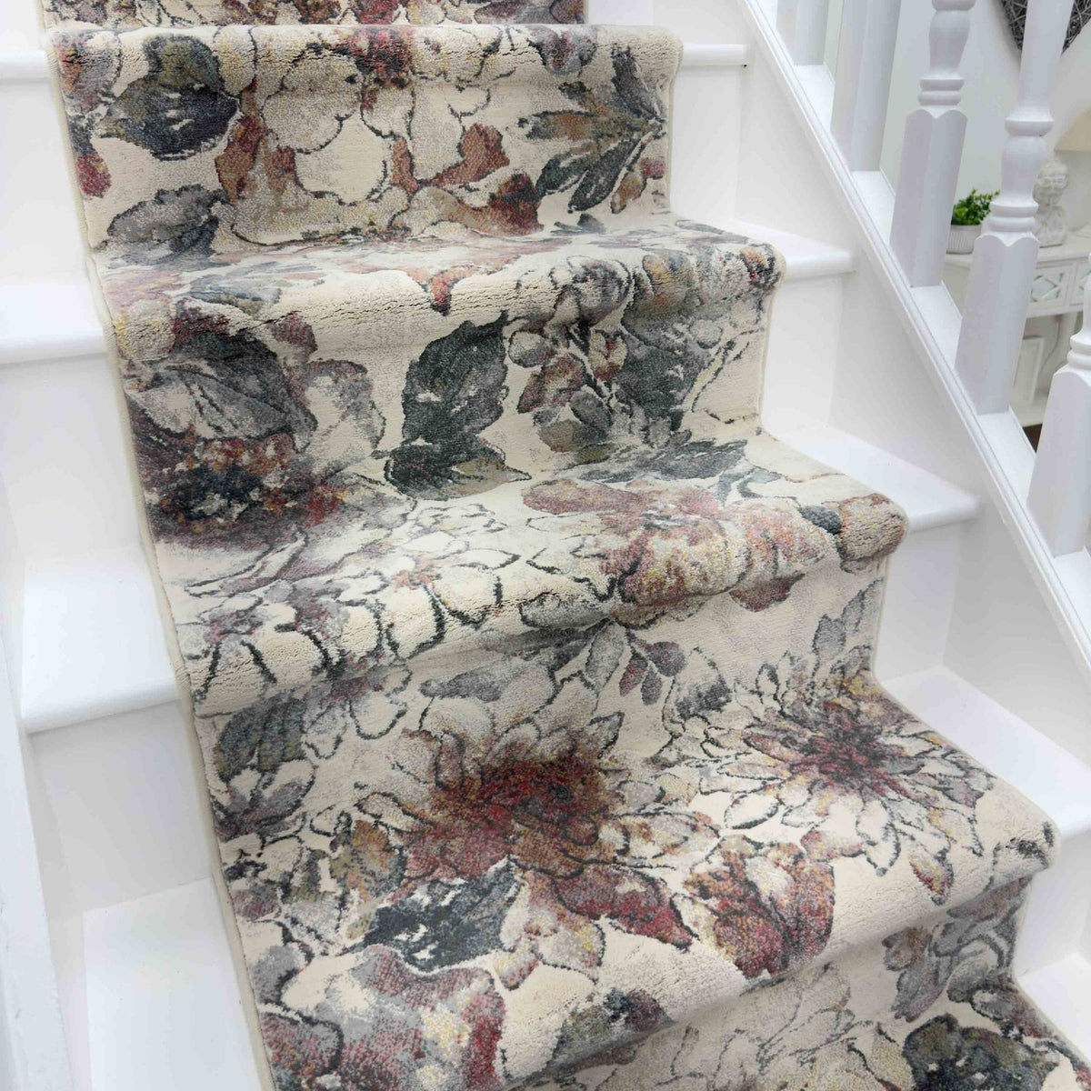 Eclipse Cream/Multi 63528-6747 Stair Runner
