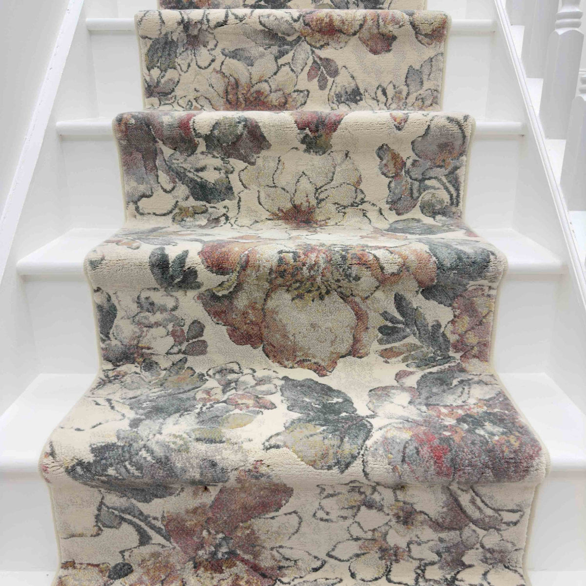 Eclipse Cream/Multi 63528-6747 Stair Runner