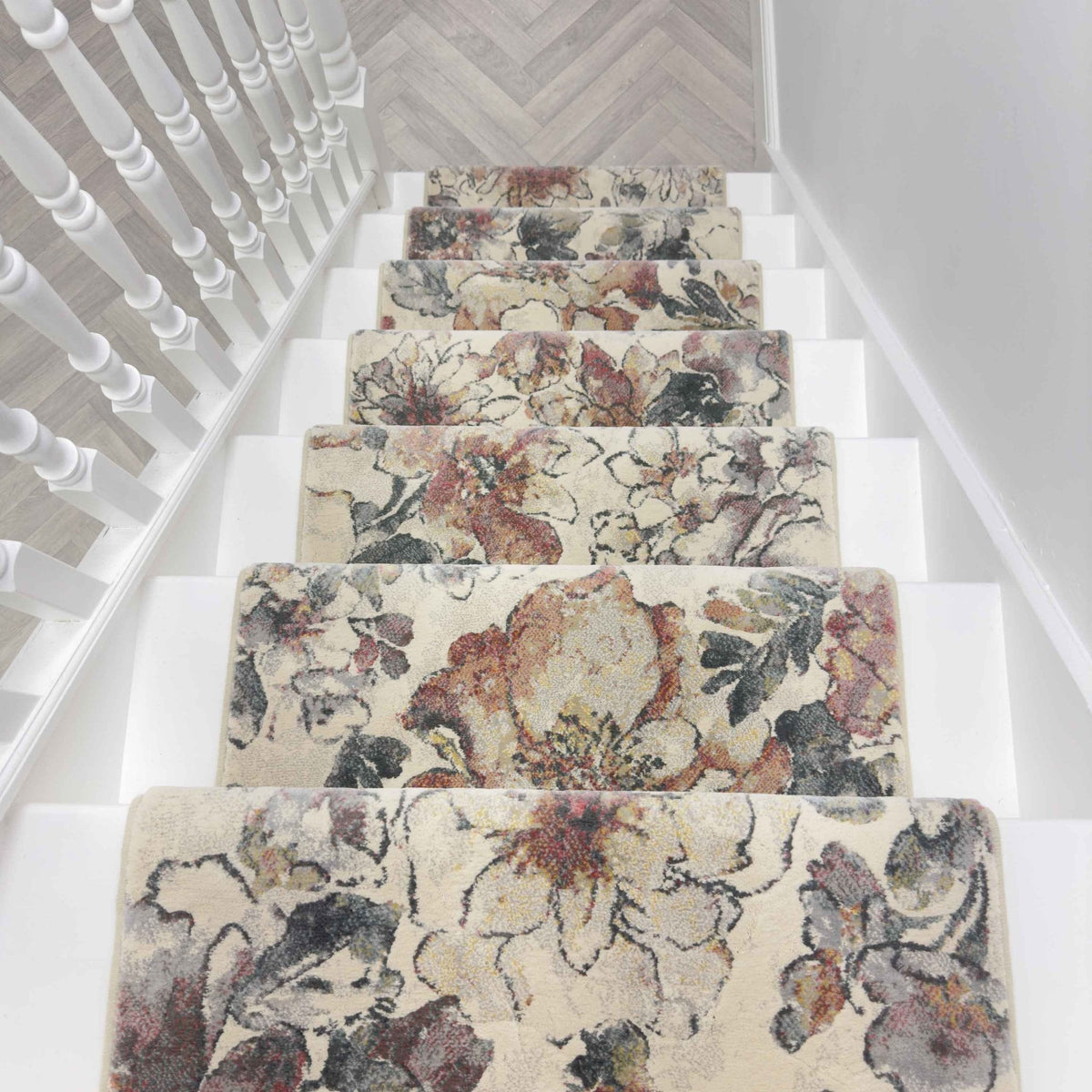 Eclipse Cream/Multi 63528-6747 Stair Runner