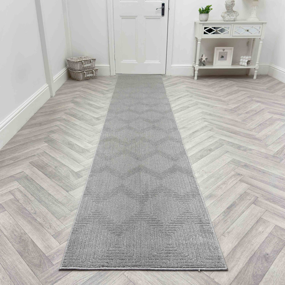 Quin Light Gray 41009-2121 Rug Runner