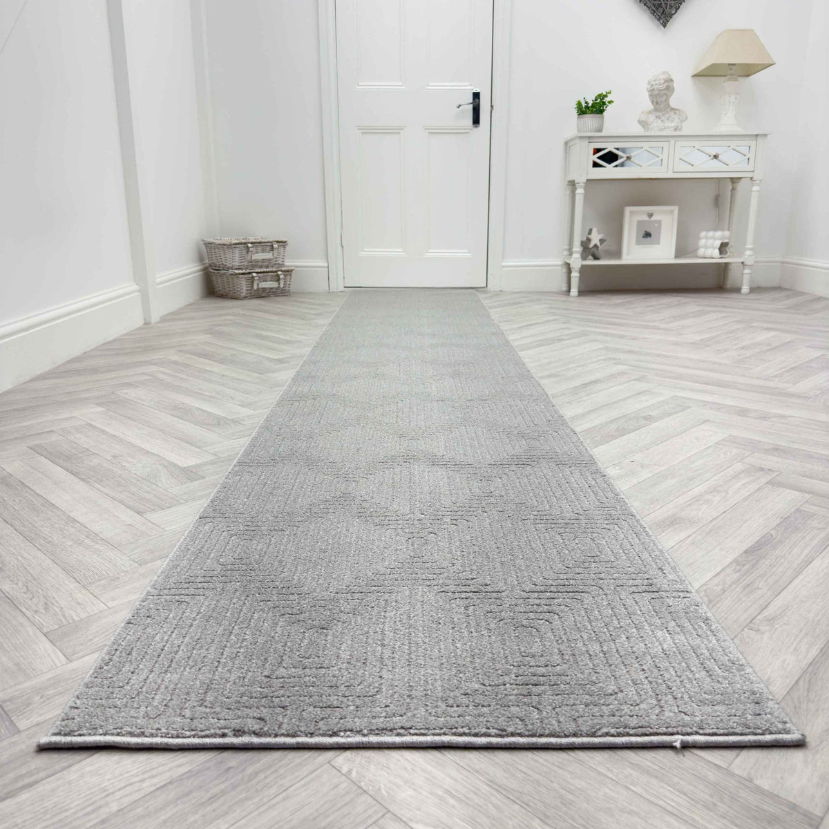Quin Light Gray 41009-2121 Rug Runner