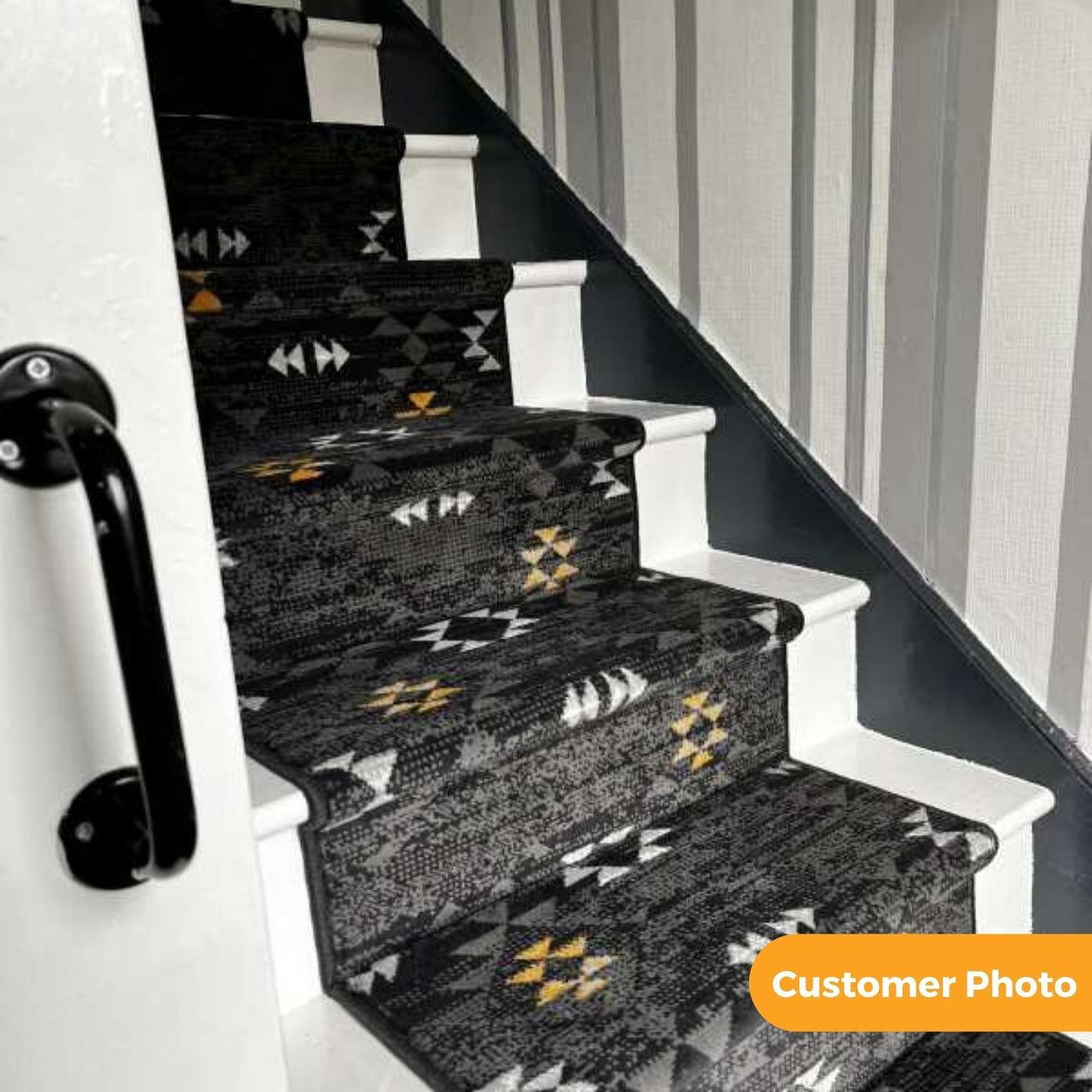Andes Grey Stair Runner