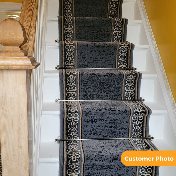 Tribal Grey Stair Runner