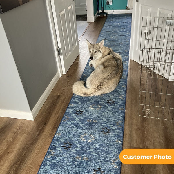 Andes Blue  Rug Runner