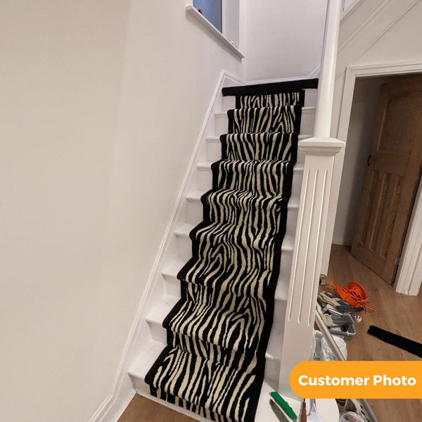 Savannah Black Stair Runner