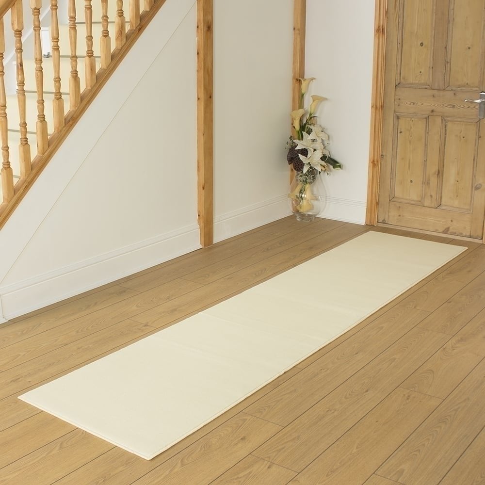 Plain Cream  Hall Runner