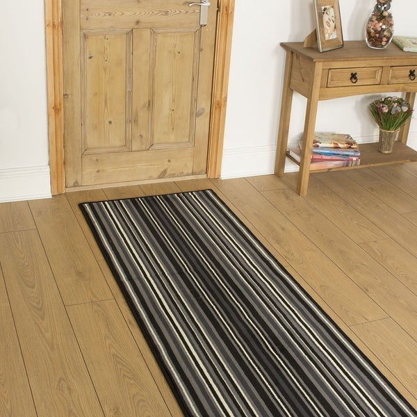 Strike Noir Tapis de couloir