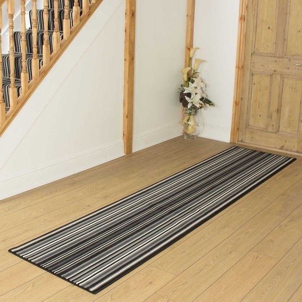 Strike Noir Tapis de couloir