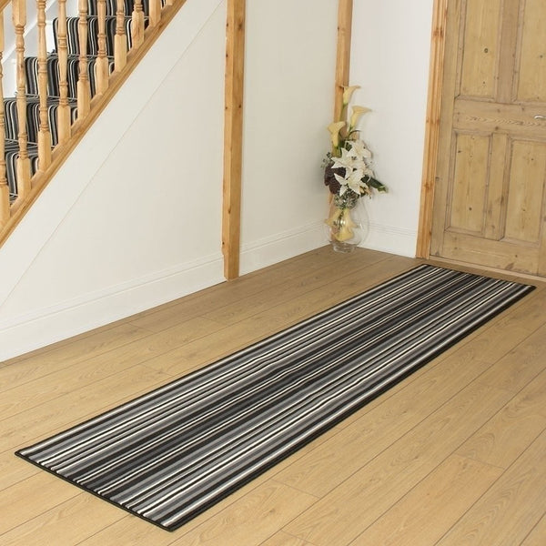 Strike Noir Tapis de couloir