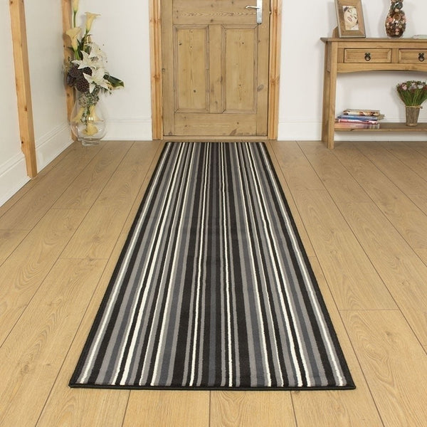 Strike Noir Tapis de couloir