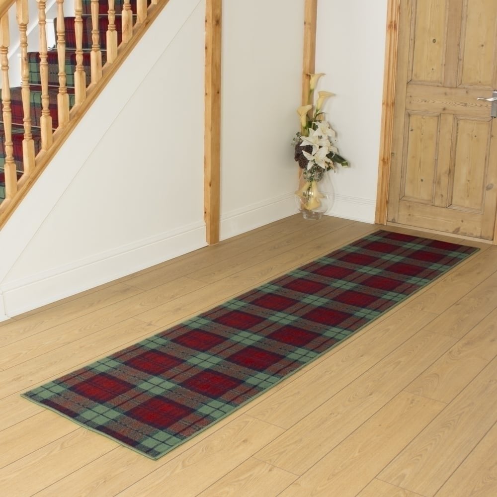 Tartan Red / Green  Hall Runner