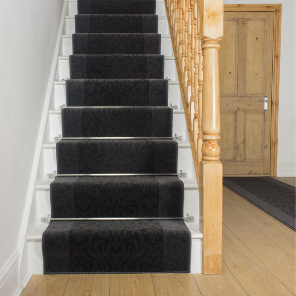 Baroque Gray Stair Runner